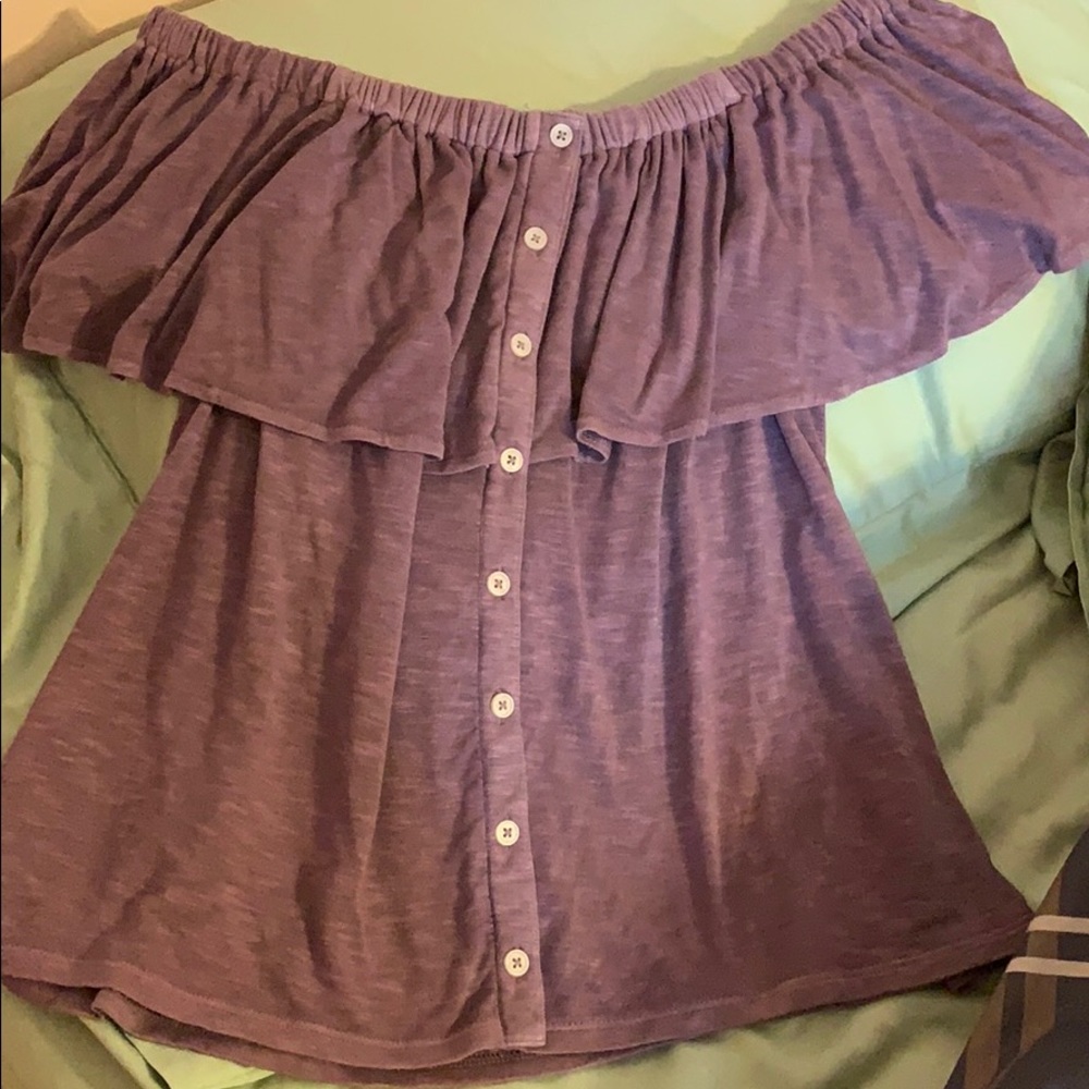 American eagle soft and sexy off shoulder top